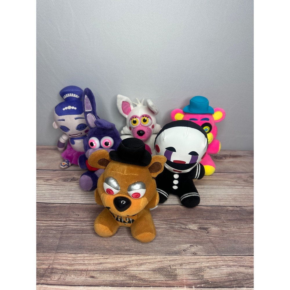 Five Nights at Freddy's Plush 6pcs Foxy Freddy Bonnie Chica Marionette‎ Ballora